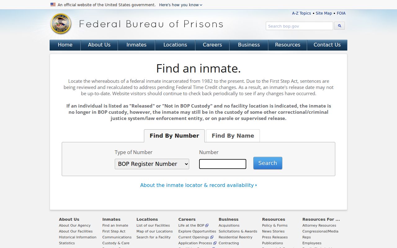 Eminence criminal records in Shannon County and the federal inmate locator